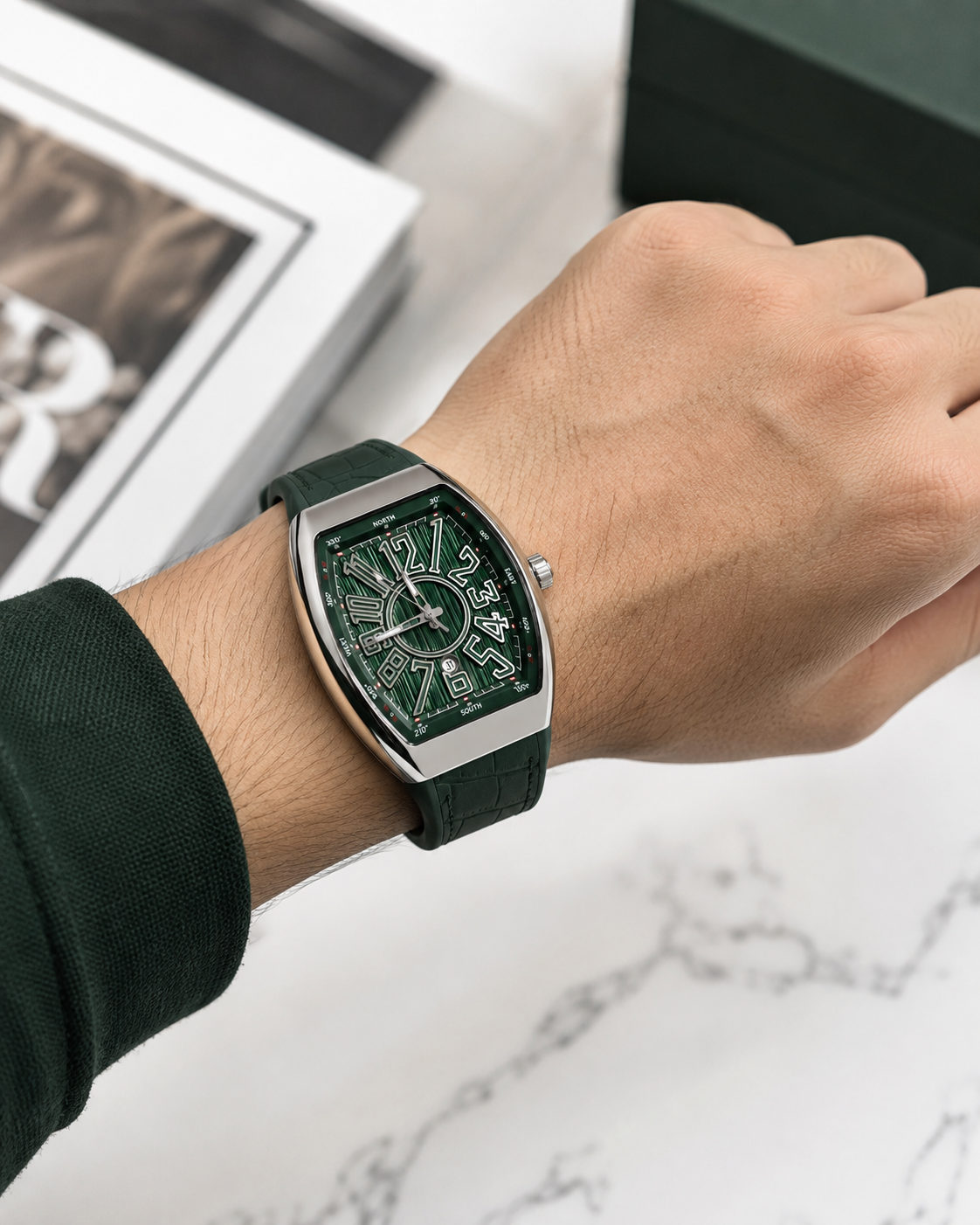 Franck Muller Vanguard Yachting Green Dial